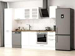 Alvinka 300X210 Cm Klasik Mebran Mutfak Dolabı Mb-E90B50S40-3 Mebran | Beyaz - Suntalam