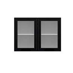 Alvinka Mutfak Modül Mbr_A Üst 2Dk1R 100-H72Cm Dolap Cam Beyaz Antrasit Suntalam