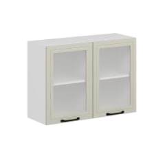 Alvinka Mutfak Modül Mbr_A Üst 2Dk1R 100-H72Cm Dolap Cam Beyaz Kumtaşı Mdf