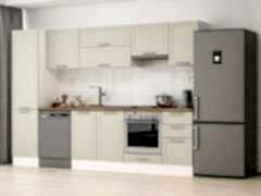 Alvinka 305X210 Cm Klasik Mebran Mutfak Dolabı Mb-E90B50S45-1 Mebran | Kumtaşı - Suntalam