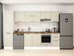 Alvinka 305X210 Cm Klasik Mebran Mutfak Dolabı Mb-E90B50S45-1 Mebran | Kumtaşı - Mdf