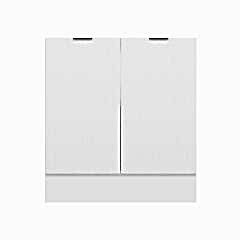 Alvinka Mutfak Modül Mbr_B Alt 2K1R 80Cm Dolap Beyaz Beyaz Suntalam