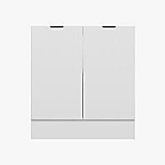 Alvinka Mutfak Modül Mbr_B Alt 2K1R 80Cm Dolap Beyaz Beyaz Mdf