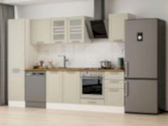 Alvinka 305X210 Cm Klasik Mebran Mutfak Dolabı Mb-E90B50S45-3 Mebran | Kumtaşı - Suntalam