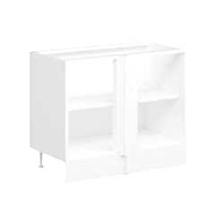 Alvinka Mutfak Modül Mbr_B Alt 1K1R 105Cm Köşe Dolap Beyaz Beyaz Suntalam