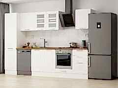 Alvinka 310X210 Cm Klasik Mebran Mutfak Dolabı Mb-E90B50S50-3 Mebran | Beyaz - Suntalam