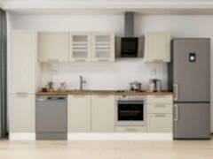 Alvinka 310X210 Cm Klasik Mebran Mutfak Dolabı Mb-E90B50S50-3 Mebran | Kumtaşı - Mdf