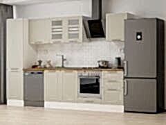 Alvinka 310X210 Cm Klasik Mebran Mutfak Dolabı Mb-E90B50S50-3 Mebran | Kumtaşı - Mdf