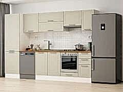 Alvinka 310X210 Cm Klasik Mebran Mutfak Dolabı Mb-E90B60S40-1 Mebran | Kumtaşı - Mdf