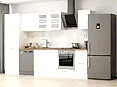 Alvinka 310X210 Cm Klasik Mebran Mutfak Dolabı Mb-E90B60S40-3 Mebran | Beyaz - Suntalam