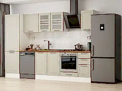 Alvinka 310X210 Cm Klasik Mebran Mutfak Dolabı Mb-E90B60S40-3 Mebran | Kumtaşı - Suntalam