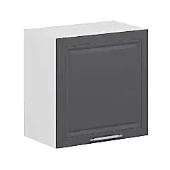 Alvinka Mutfak Modül Mbr_C Üst 1Dk 60-60-H72Cm Asp Dolap Beyaz Antrasit Mdf