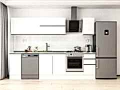 Alvinka 280X210 Cm High Gloss Mutfak Dolabı M-E80S40S40-2 High Gloss | Beyaz - Suntalam