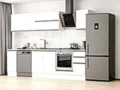 Alvinka 280X210 Cm High Gloss Mutfak Dolabı M-E80S40S40-2 High Gloss | Beyaz - Suntalam