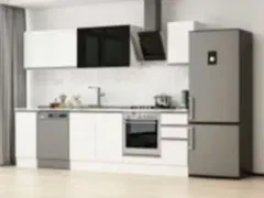 Alvinka 280X210 Cm High Gloss Mutfak Dolabı M-E80S40S40-3 High Gloss | Beyaz - Suntalam