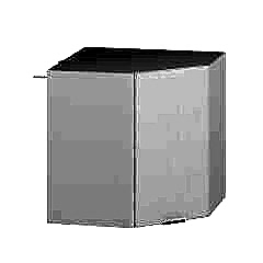 Alvinka Mutfak Modül Mbr_B Üst 1Dk1R 60-H60Cm Köşe Dolap Beyaz Beyaz Mdf