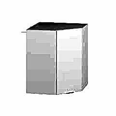 Alvinka Mutfak Modül Mbr_B Üst 1Dk1R 60-H72Cm Köşe Dolap Beyaz Beyaz Mdf