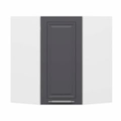 Alvinka Mutfak Modül Mbr_C Üst 1Dk1R 60-H72Cm Köşe Dolap Beyaz Antrasit Suntalam