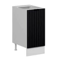 Alvinka Mutfak Modül Mbr_B Alt 1K1R 40Cm Dolap Beyaz Antrasit Mdf