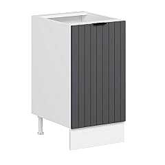 Alvinka Mutfak Modül Mbr_B Alt 1K1R 45Cm Dolap Beyaz Antrasit Suntalam