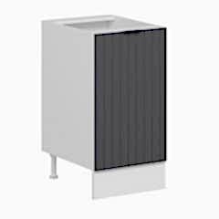 Alvinka Mutfak Modül Mbr_B Alt 1K1R 45Cm Dolap Beyaz Antrasit Mdf