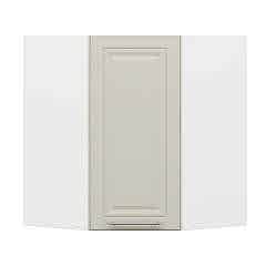 Alvinka Mutfak Modül Mbr_C Üst 1Dk1R 60-H72Cm Köşe Dolap Beyaz Kumtaşı Mdf