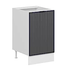 Alvinka Mutfak Modül Mbr_B Alt 1K1R 50Cm Dolap Beyaz Antrasit Suntalam