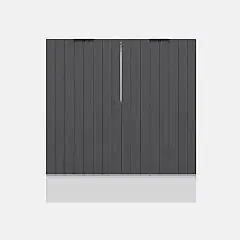 Alvinka Mutfak Modül Mbr_B Alt 2K1R 80Cm Dolap Beyaz Antrasit Mdf