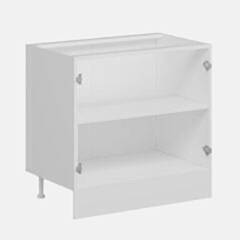 Alvinka Mutfak Modül Mbr_B Alt 2K1R 90Cm Dolap Beyaz Antrasit Mdf