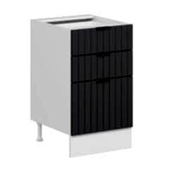 Alvinka Mutfak Modül Mbr_B Alt 3Ç1B2K Nray 50Cm Dolap Beyaz Antrasit Mdf