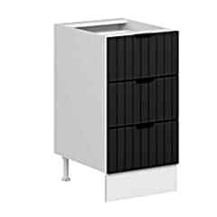 Alvinka Mutfak Modül Mbr_B Alt 3Ç Nray 45Cm Dolap Beyaz Antrasit Suntalam