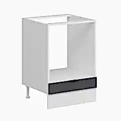 Alvinka Mutfak Modül Mbr_B Alt 1K 60Cm Ank Dolap Beyaz Antrasit Suntalam