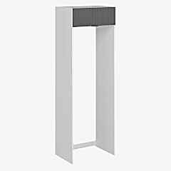 Alvinka Mutfak Modül Mbr_B 80-H240Cm Buz Dolabı Beyaz Antrasit Suntalam