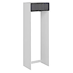 Alvinka Mutfak Modül Mbr_B 80-H240Cm Buz Dolabı Beyaz Antrasit Mdf