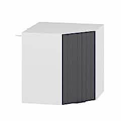 Alvinka Mutfak Modül Mbr_B Üst 1Dk1R 60-H60Cm Köşe Dolap Beyaz Antrasit Suntalam