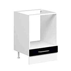 Alvinka Mutfak Modül Duz Alt 1K 60Cm Ank Dolap Beyaz Antrasit Suntalam