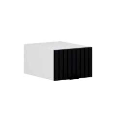 Alvinka Mutfak Modül Mbr_B Üst 1Yk 45-H30Cm Yuk Dolap Beyaz Antrasit Mdf