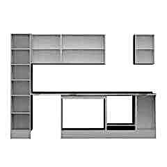 Alvinka 280X210 Cm High Gloss Mutfak Dolabı Mb-E80B40S40-2 High Gloss | Antrasit - Suntalam