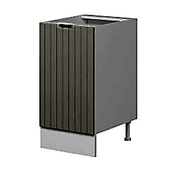 Alvinka Mutfak Modül Mbr_B Alt 1K1R 45Cm Dolap Beyaz Kumtaşı Suntalam