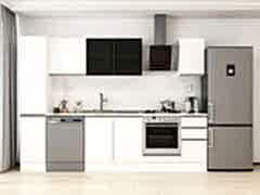 Alvinka 280X210 Cm High Gloss Mutfak Dolabı Mb-E80B40S40-3 High Gloss | Beyaz - Suntalam