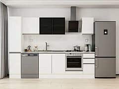 Alvinka 280X210 Cm High Gloss Mutfak Dolabı Mb-E80B40S40-3 High Gloss | Beyaz - Mdf