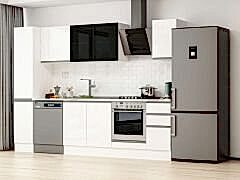 Alvinka 280X210 Cm High Gloss Mutfak Dolabı Mb-E80B40S40-3 High Gloss | Beyaz - Mdf