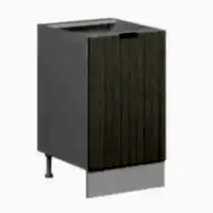 Alvinka Mutfak Modül Mbr_B Alt 1K1R 50Cm Dolap Beyaz Kumtaşı Suntalam