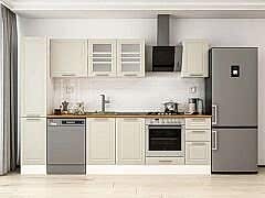 Alvinka 280X210 Cm Klasik Mebran Mutfak Dolabı Mb-E80B40S40-3 Mebran | Kumtaşı - Suntalam