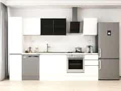 Alvinka 285X210 Cm High Gloss Mutfak Dolabı Mb-E80B40S45-3 High Gloss | Beyaz - Mdf