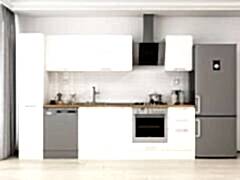 Alvinka 285x210 Cm Klasik Mebran Mutfak Dolabı Mb-E80B40S45-2 Mebran | Beyaz - Suntalam