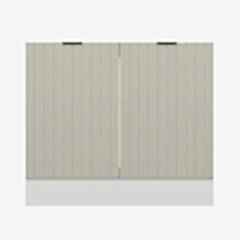 Alvinka Mutfak Modül Mbr_B Alt 2K 100Cm Evye Dolap Beyaz Kumtaşı Suntalam