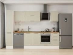 Alvinka 285x210 Cm Klasik Mebran Mutfak Dolabı Mb-E80B40S45-2 Mebran | Kumtaşı - Suntalam