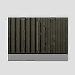 Alvinka Mutfak Modül Mbr_B Alt 2K 120Cm Evye Dolap Beyaz Kumtaşı Suntalam