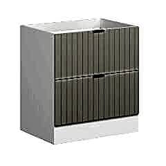 Alvinka Mutfak Modül Mbr_B Alt 2Ç 80Cm Evye Dolap Beyaz Kumtaşı Suntalam